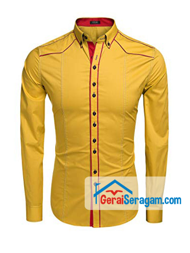 baju kemeja kantor kuning